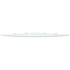 VidaXL Hoekschappen 2 St Met Chromen Dragers 45x45 Cm Glas Wit -Vidaxl e80dfa5860c5495290a62a9201defd7c