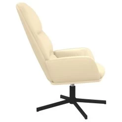 VidaXL Relaxstoel Kunstleer Crèmewit -Vidaxl e8ab995823084661931697e11805dee0