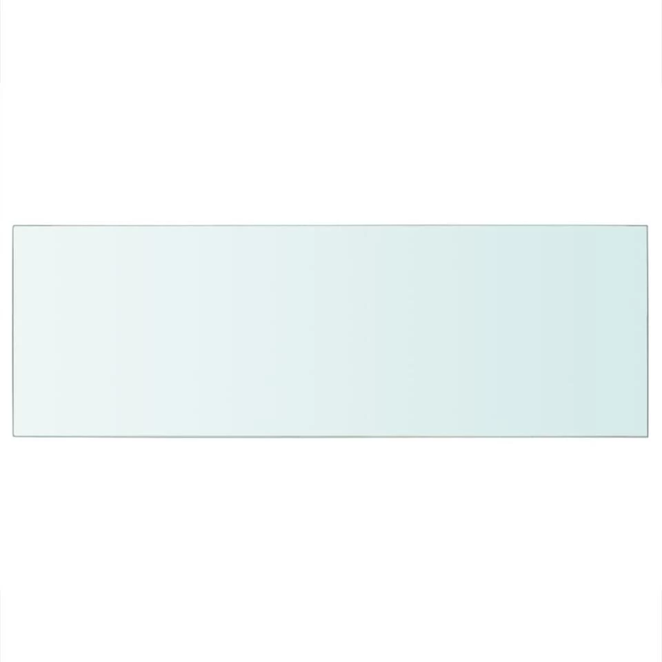 VidaXL Schappen 2 St 70x25 Cm Glas Transparant 3 VidaXL Schappen 2 St 70x25 Cm Glas Transparant - Afbeelding 3