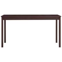 VidaXL Eettafel 140x70x73 Cm Grenenhout Donkerbruin -Vidaxl f5b50a4fdf354cb29aa308bcd3ae882f
